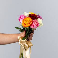 Bunch of Mixed Roses 10 Flowers