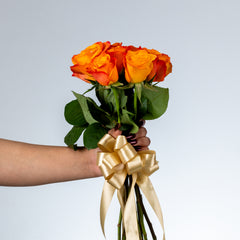 Bunch of Orange Rose 10 Flowers