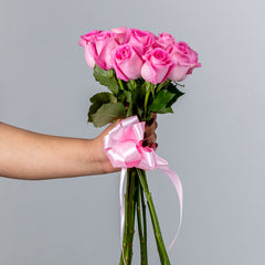 Bunch of Pink Rose 10 Flowers