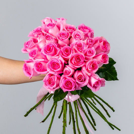 Bunch of Pink Rose 30 Flowers