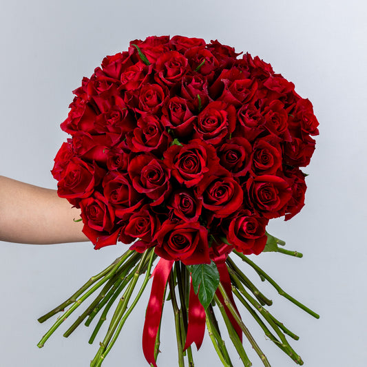 Bunch of Red Roses 50 Flowers