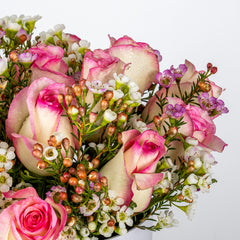 Double Shade Rose Box Arrangement