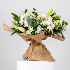 Luxury White Rose Arrangement White