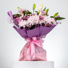 Pink And White Rose Bouquet