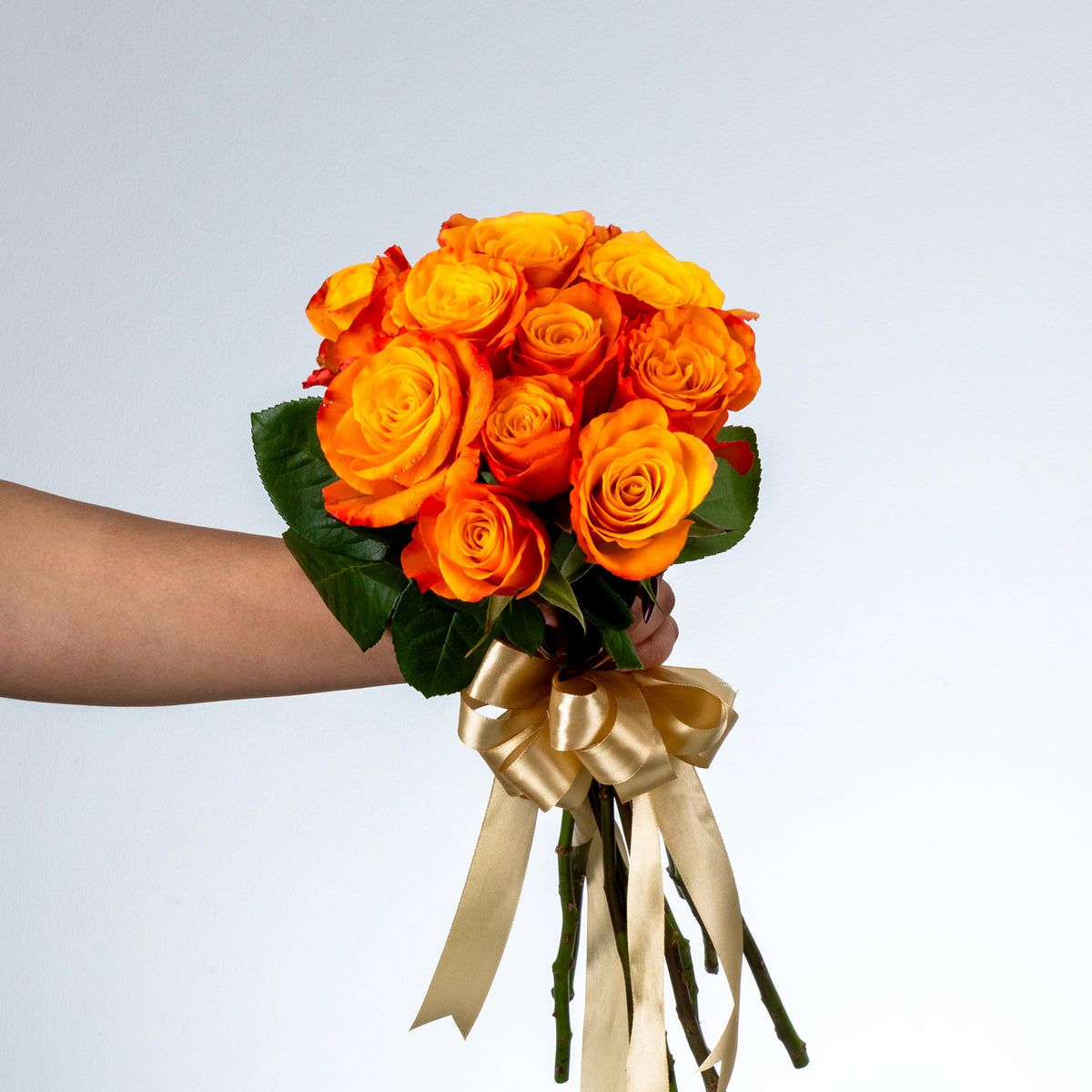 Bunch of Orange Rose 10 Flowers