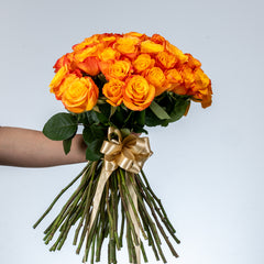 Bunch of Orange Rose 50 Flowers