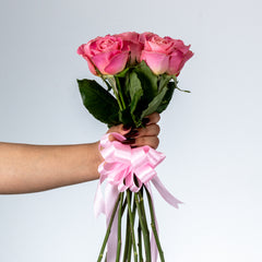 Bunch of Peach Roses 10 Flowers