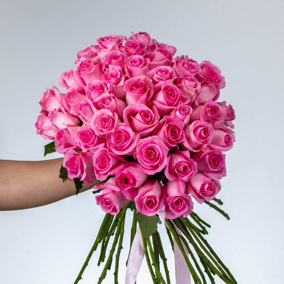 Bunch of Pink Rose 50 Flowers