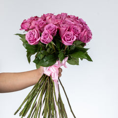 Bunch of Purple Roses 50 Flowers