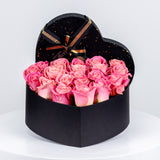 Heart shape Box Rose  Arrangement