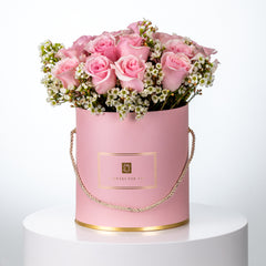 Pink Rose Box Arrangement