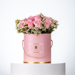 Pink Rose Box Arrangement
